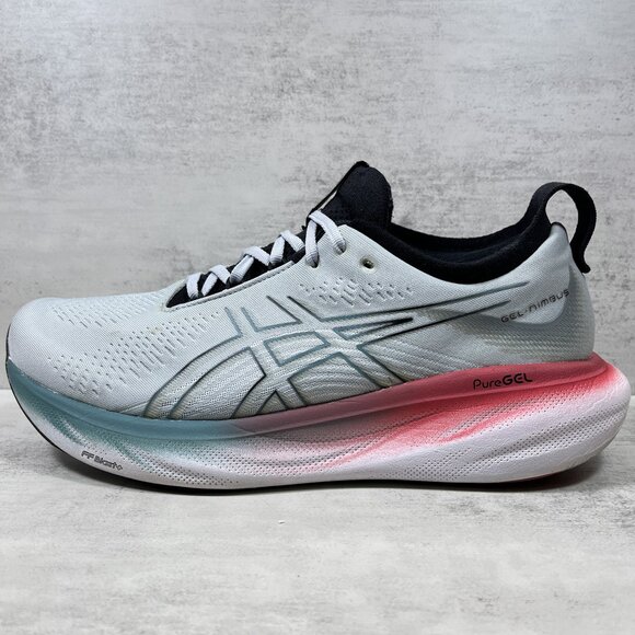 Asics Gel Nimbus 25 Running Shoes - Men's Size 11 - Gray Teal - Picture 1 of 10